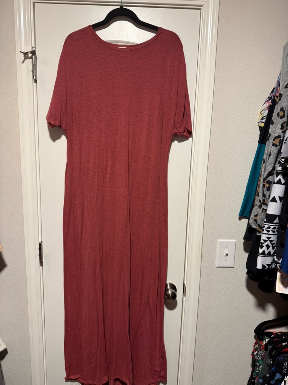 LuLaRoe Solid Dusty Rose Maxi Dress